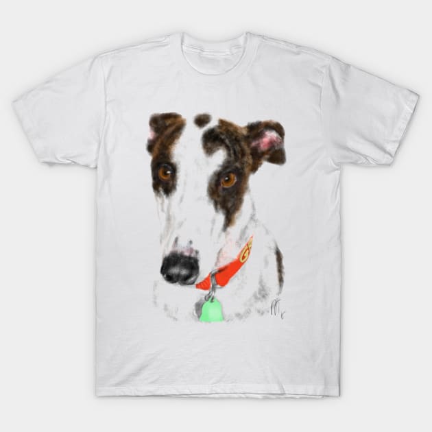 A sweet greyhound pooch T-Shirt by LITDigitalArt